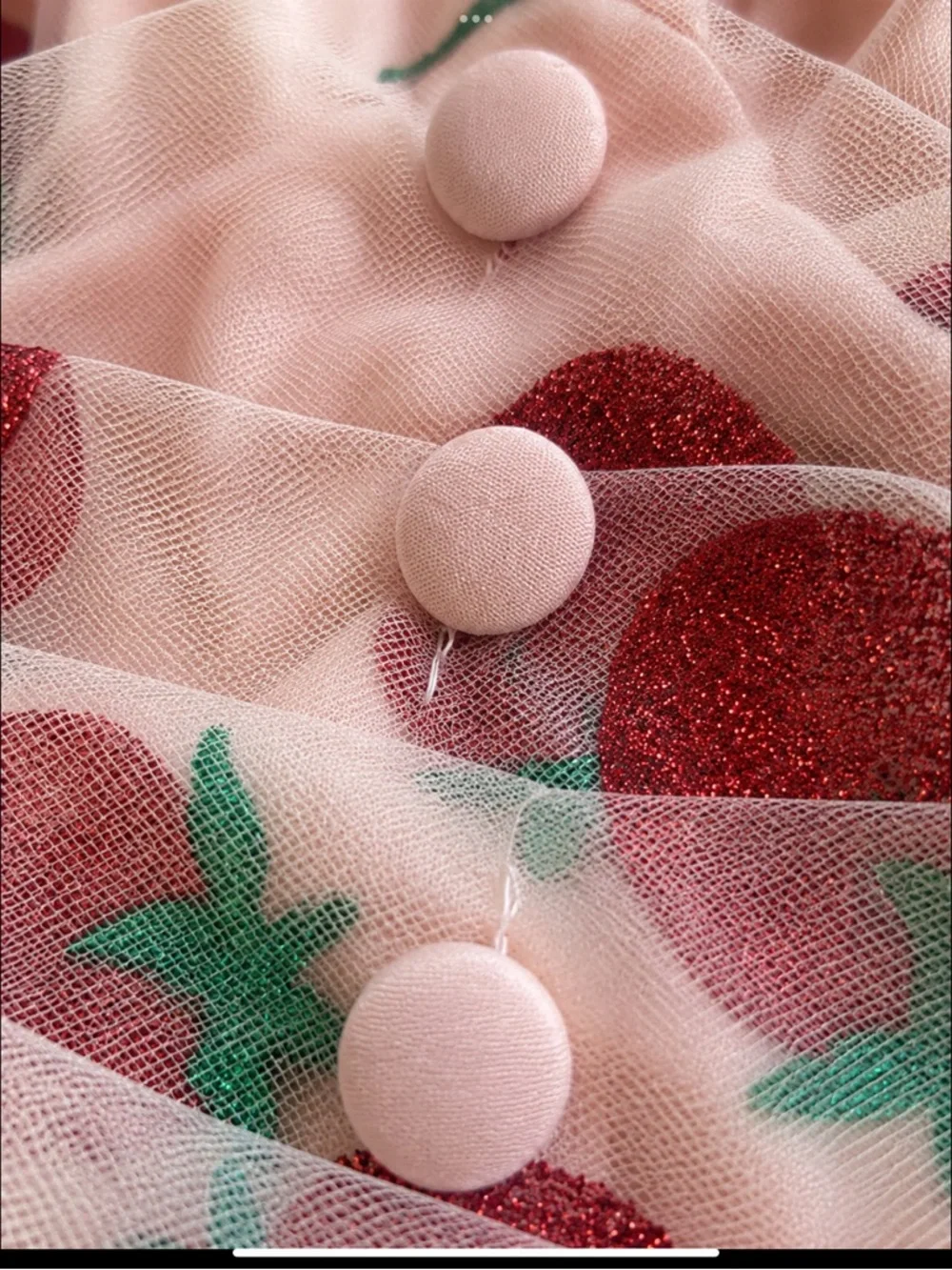 Strawberry Sparkle Tulle Party Dress XXL Pink Retro Stage NWT - Picture 10 of 13